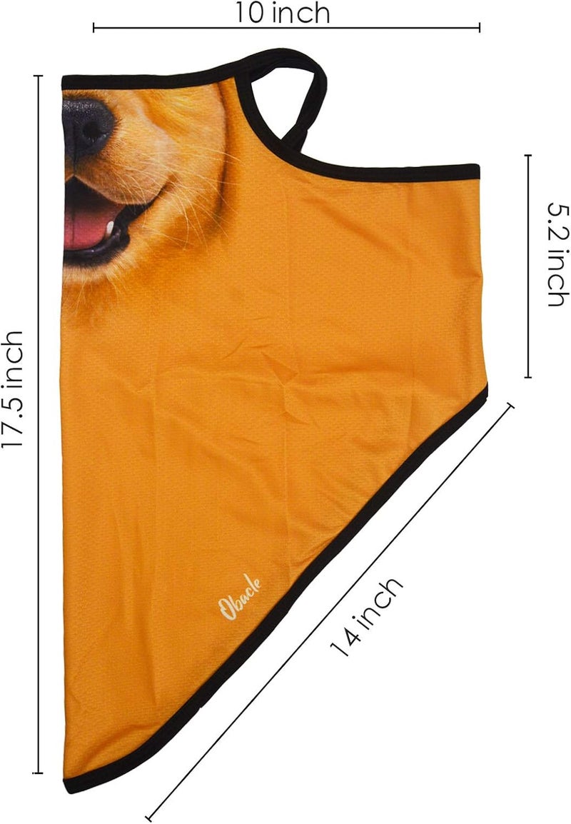 Obacle Bandana Face Mask with Ear Loops Neck Gaiter Face Mask Scarf Face Cover for Men Women - Image 5